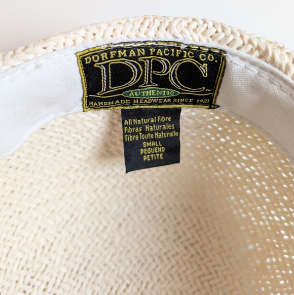 DORFMAN Pacific Seagrass Straw Natural Newsboy Hat NWOT Small Unisex - Picture 4 of 6